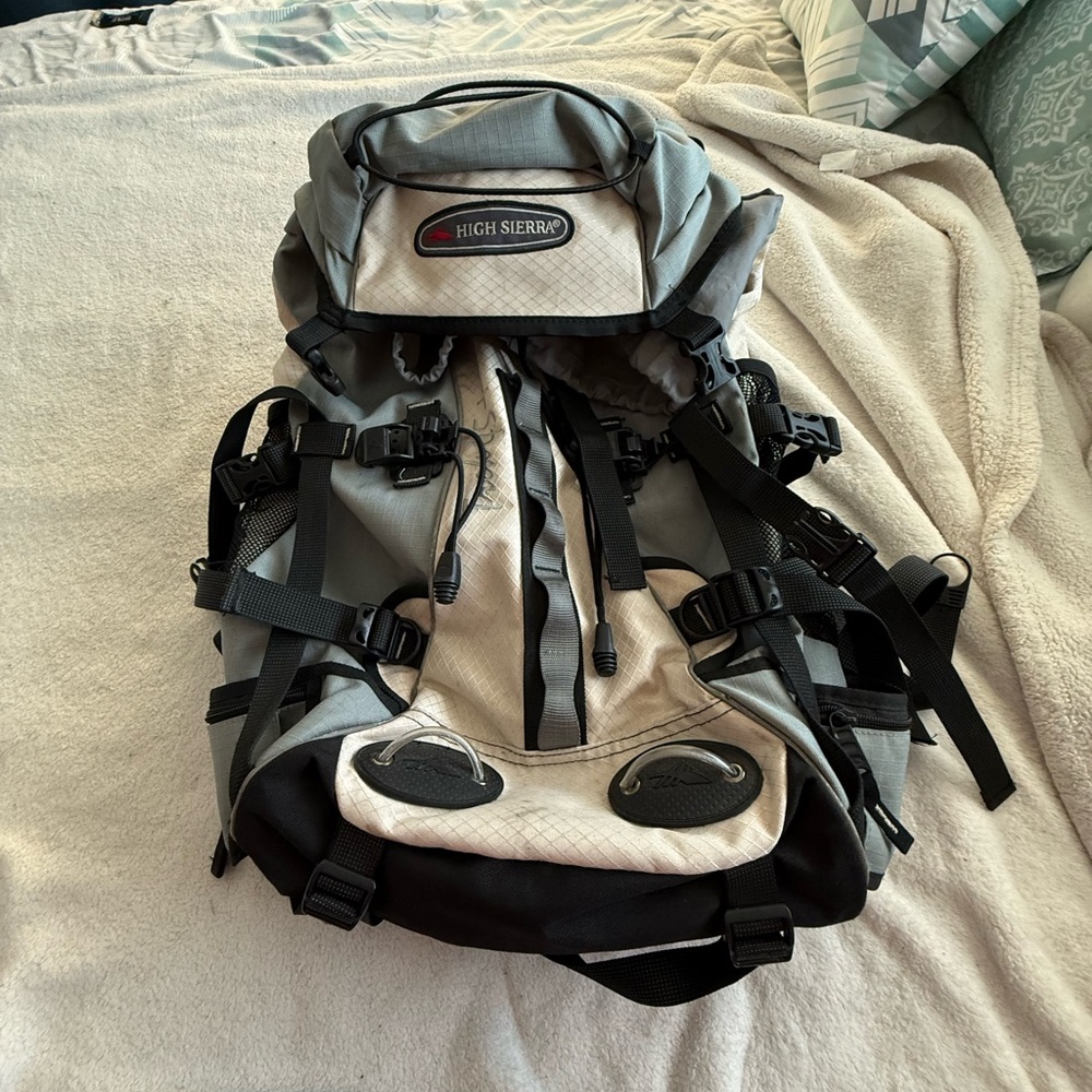 High Sierra Black and Gray Adventure Backpack